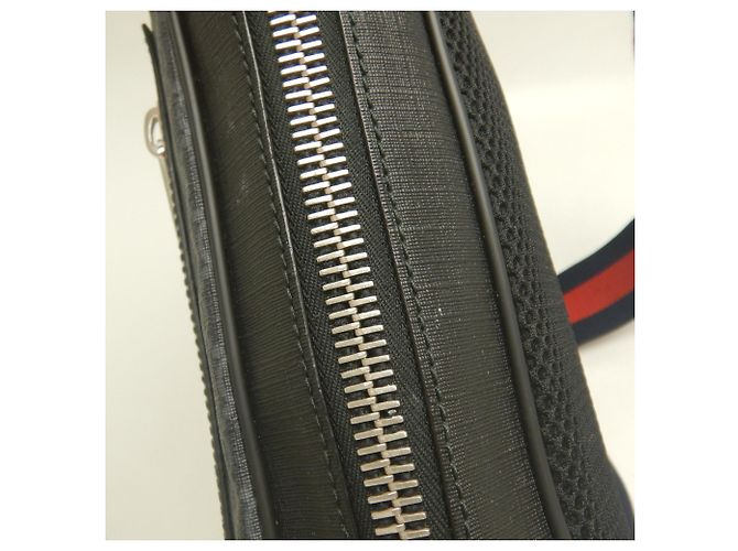 Borsa a tracolla Gucci in tela GG Supreme nera Nero - vista 11