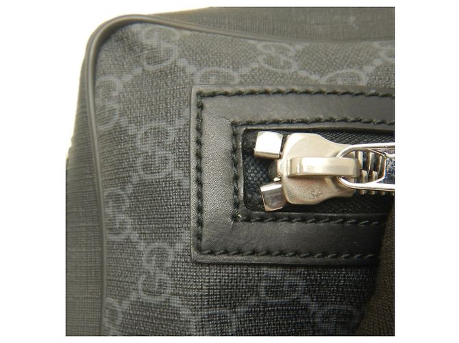 Borsa a tracolla Gucci in tela GG Supreme nera Nero - vista 13