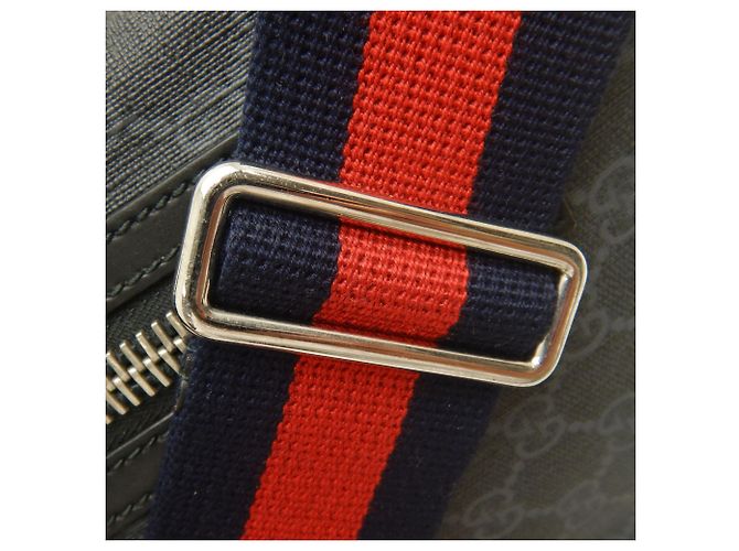 Borsa a tracolla Gucci in tela GG Supreme nera Nero - vista 15