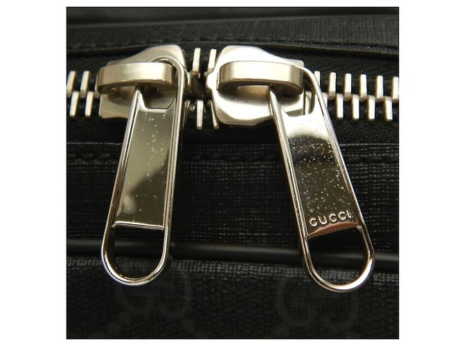 Borsa a tracolla Gucci in tela GG Supreme nera Nero - vista 16