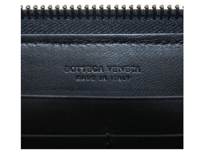 Portafoglio lungo in pelle nera Bottega Veneta Nero - vista 4