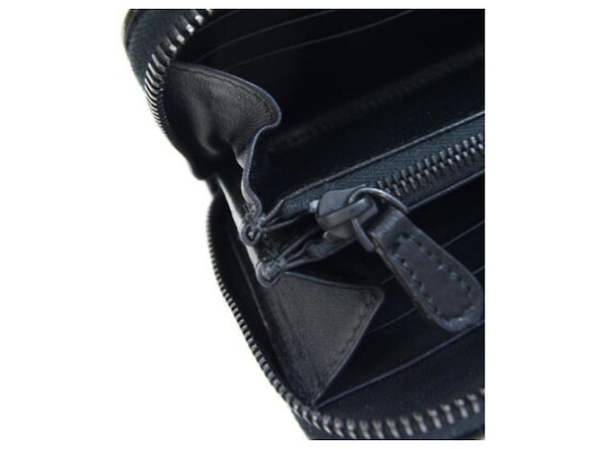 Portafoglio lungo in pelle nera Bottega Veneta Nero - vista 7