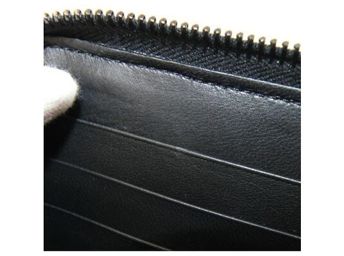 Portafoglio lungo in pelle nera Bottega Veneta Nero - vista 8