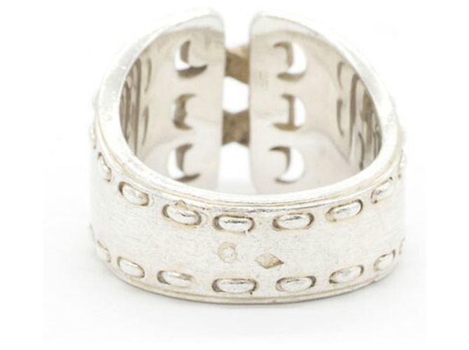 Ring Hermès Anello a fascia Hermes Vintage in argento sterling - vista 2