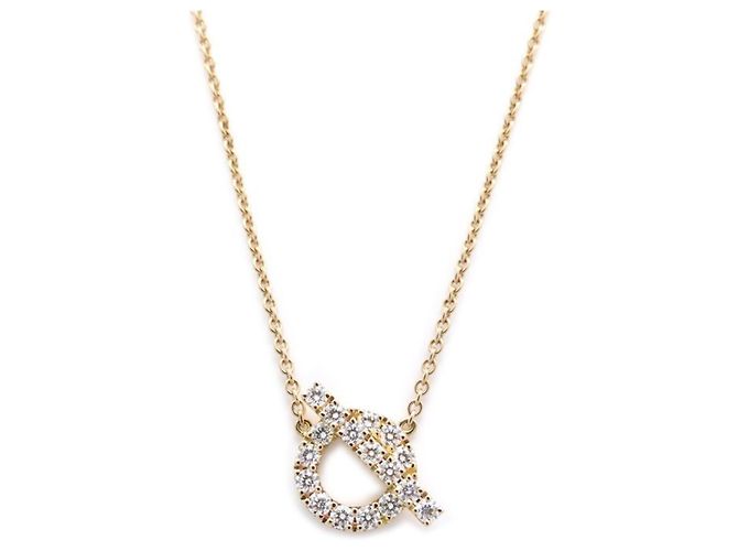 Hermès Collar Hermes Finesse en oro rosa 18K y diamantes - vista 2