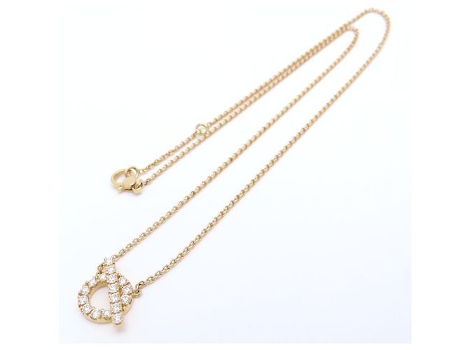 Hermès Collar Hermes Finesse en oro rosa 18K y diamantes - vista 4