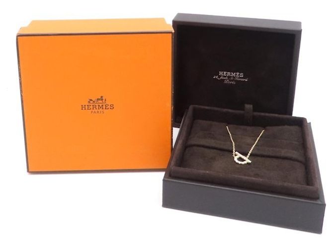 Hermès Collar Hermes Finesse en oro rosa 18K y diamantes - vista 6