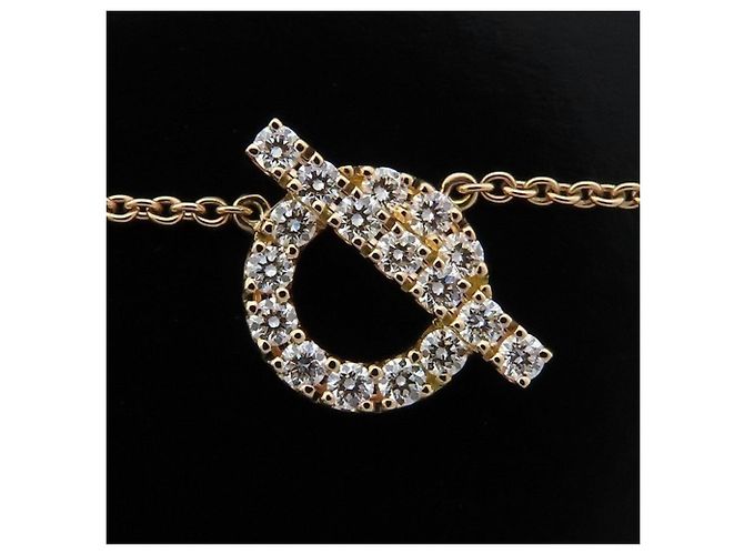 Hermès Collar Hermes Finesse en oro rosa 18K y diamantes - vista 7
