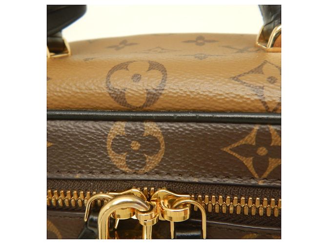 Louis Vuitton Monogram Reverse Vanity NV PM Handbag Brown - view 12