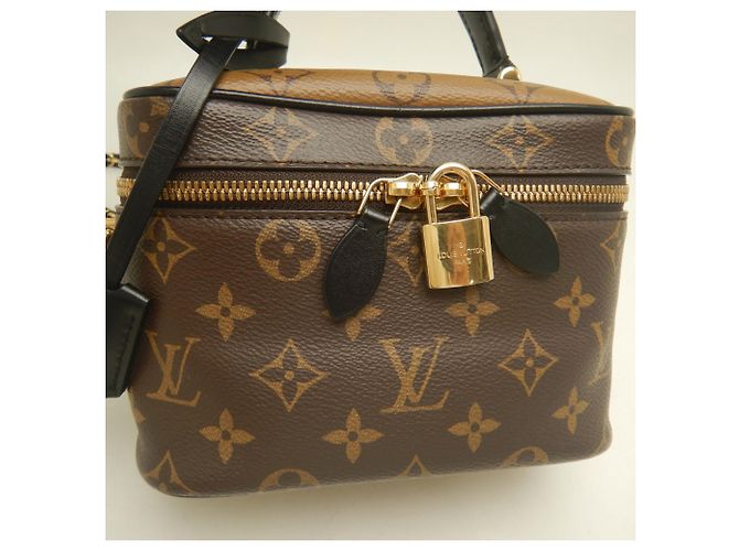 Louis Vuitton Monogram Reverse Vanity NV PM Handbag Brown - view 5