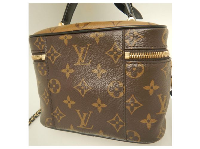 Louis Vuitton Monogram Reverse Vanity NV PM Handbag Brown - view 8