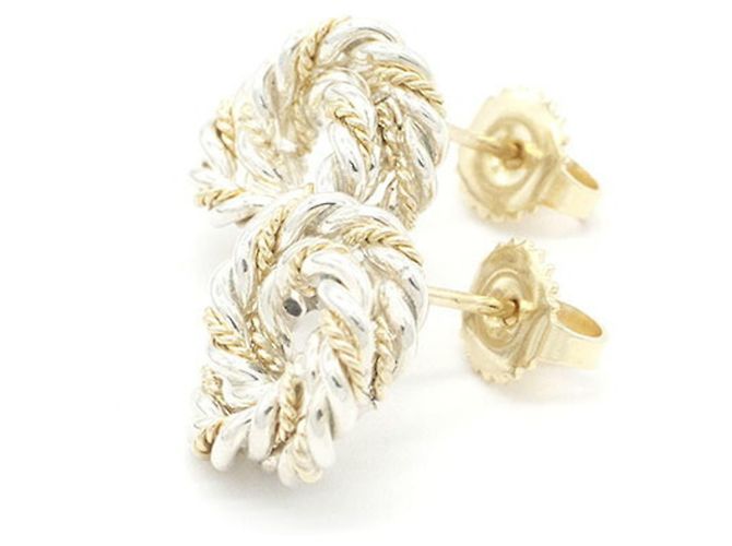 Autre Marque Tiffany & Co. Twist Rope Stecker-Ohrringe - Ansicht 3