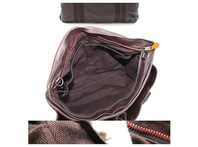 Hermès Saco Tote Hermes Caravan Horizontal MM Marrom - vista 2
