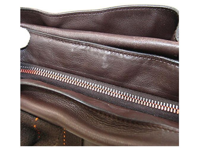 Hermès Saco Tote Hermes Caravan Horizontal MM Marrom - vista 6