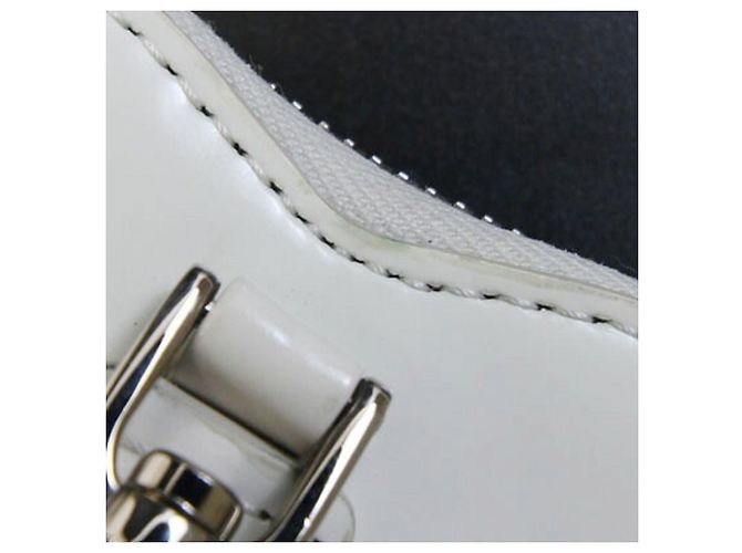 Bolsa de mão Prada em couro branco - vista 8