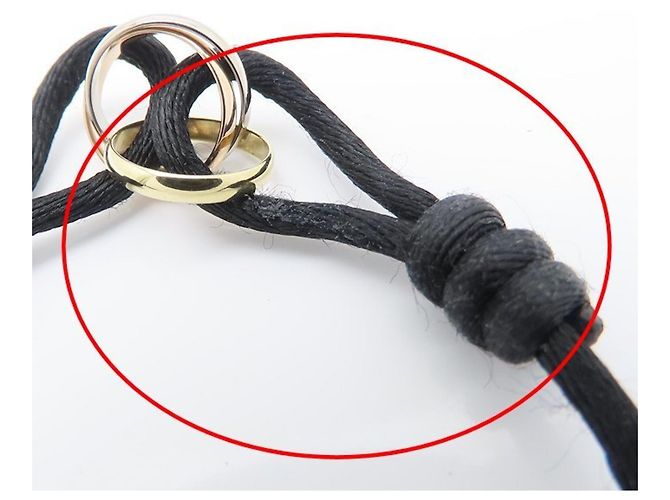 Pulseira Cartier Trinity Preto Dourado - vista 10