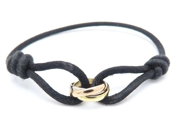 Pulseira Cartier Trinity Preto Dourado - vista 2