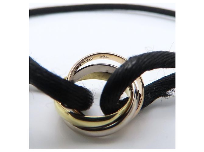 Pulseira Cartier Trinity Preto Dourado - vista 7