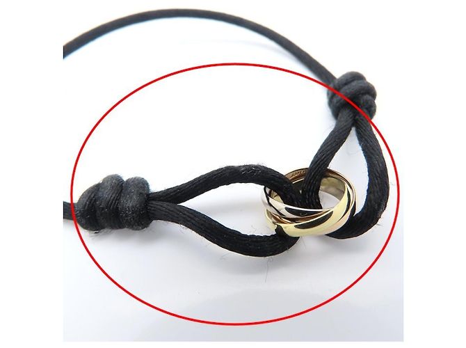 Pulseira Cartier Trinity Preto Dourado - vista 9