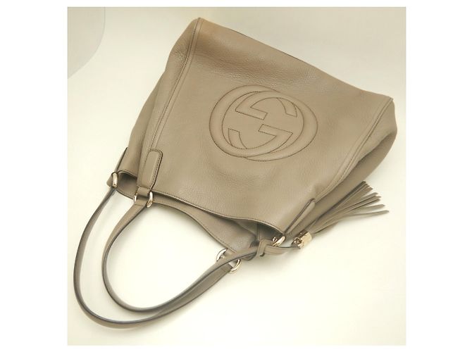 Saco Tote GUCCI Interlocking G Cinza - vista 24