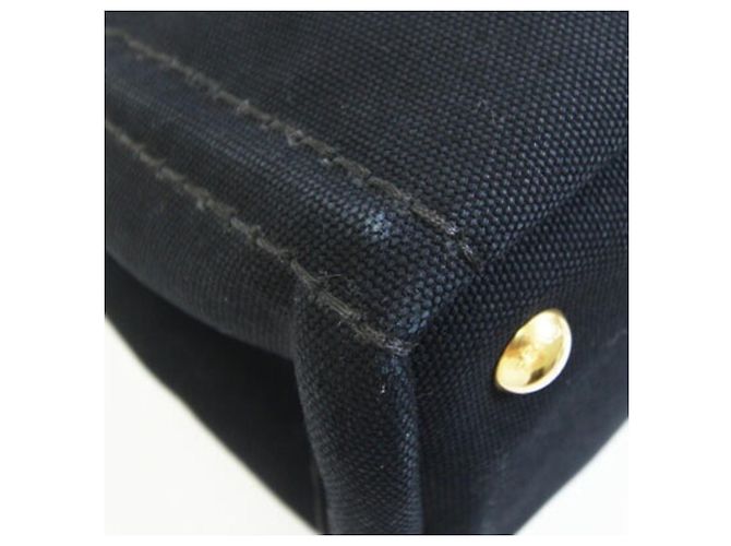 Prada Canapa Black Canvas Tote Bag - view 5