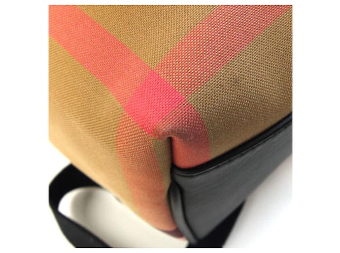 Zaino Burberry Jeff Check Marrone - vista 4