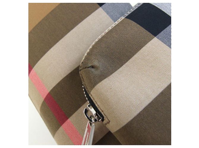 Zaino Burberry Jeff Check Marrone - vista 5