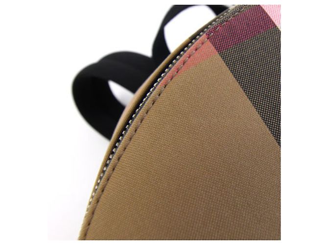 Zaino Burberry Jeff Check Marrone - vista 6