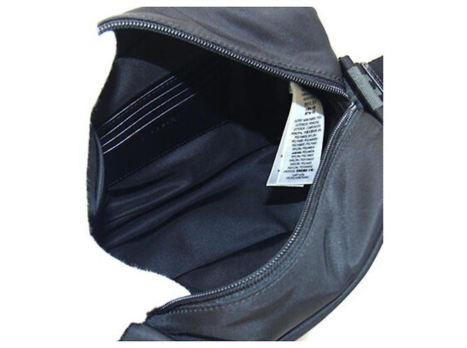 Borsa a tracolla Burberry in tela di nylon nera Nero - vista 3