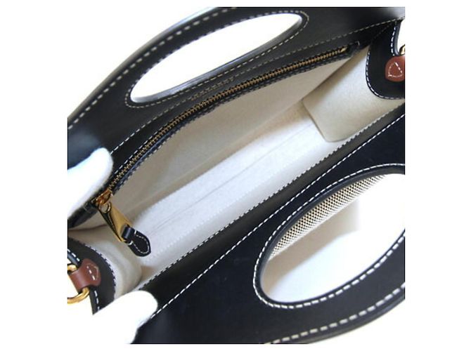 Sac à main Burberry Mini Two-Tone Marron Noir - vue 3
