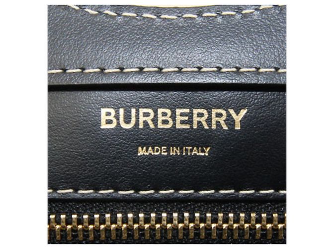 Sac à main Burberry Mini Two-Tone Marron Noir - vue 4