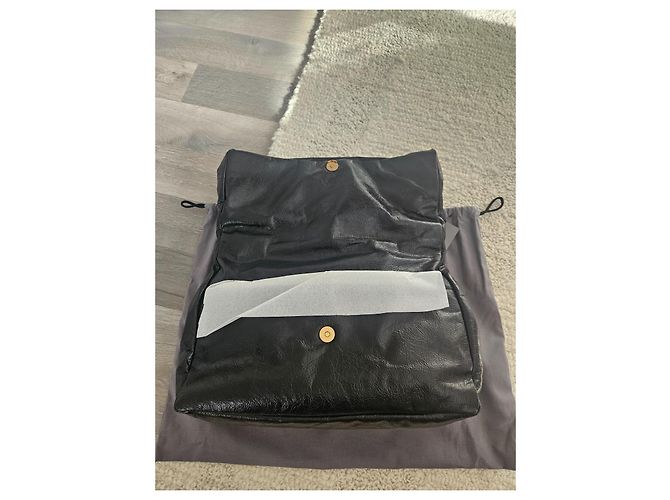 Borsa Balenciaga Monaco Chain Bag M in pelle di agnello nera Nero - vista 17