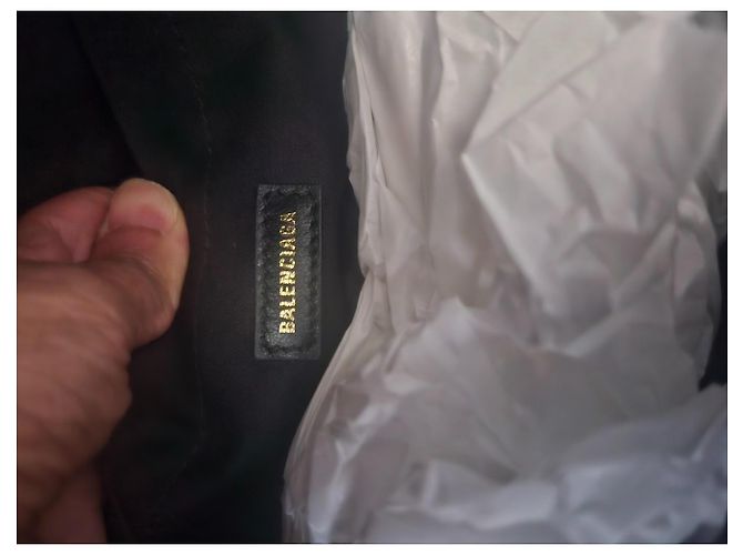 Borsa Balenciaga Monaco Chain Bag M in pelle di agnello nera Nero - vista 5