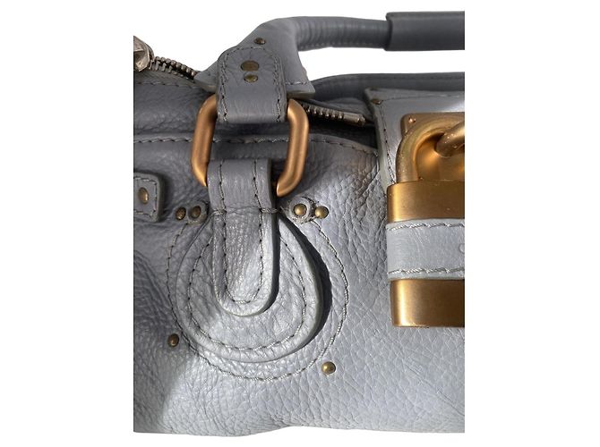 Chloé Chloe Paddington Y2K in pelle azzurra GHW Blu - vista 13