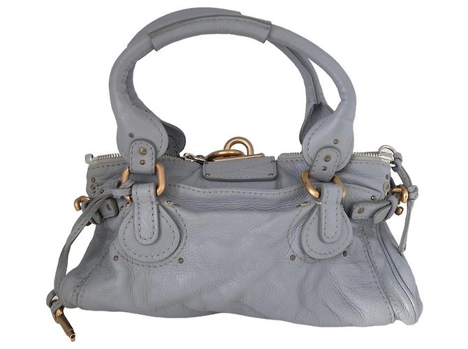 Chloé Chloe Paddington Y2K in pelle azzurra GHW Blu - vista 2