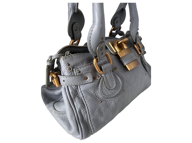 Chloé Chloe Paddington Y2K in pelle azzurra GHW Blu - vista 3