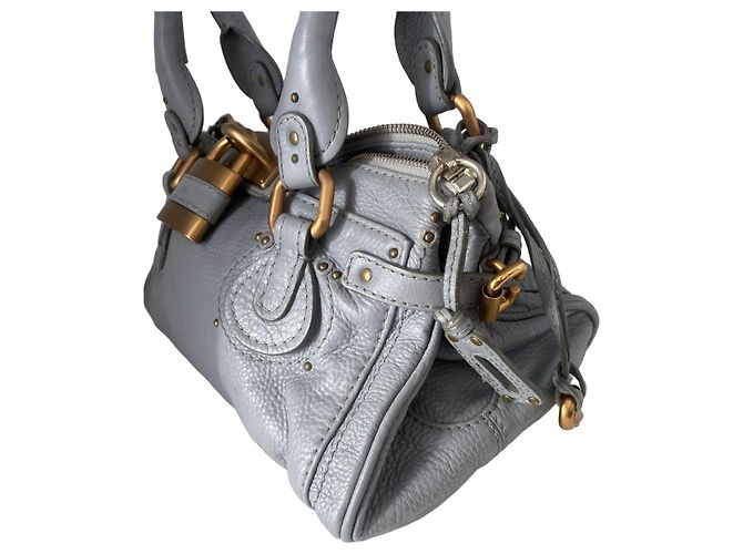 Chloé Chloe Paddington Y2K in pelle azzurra GHW Blu - vista 4