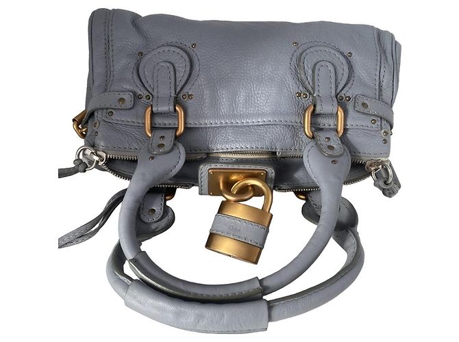 Chloé Chloe Paddington Y2K in pelle azzurra GHW Blu - vista 6