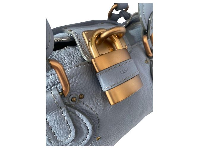 Chloé Chloe Paddington Y2K in pelle azzurra GHW Blu - vista 8