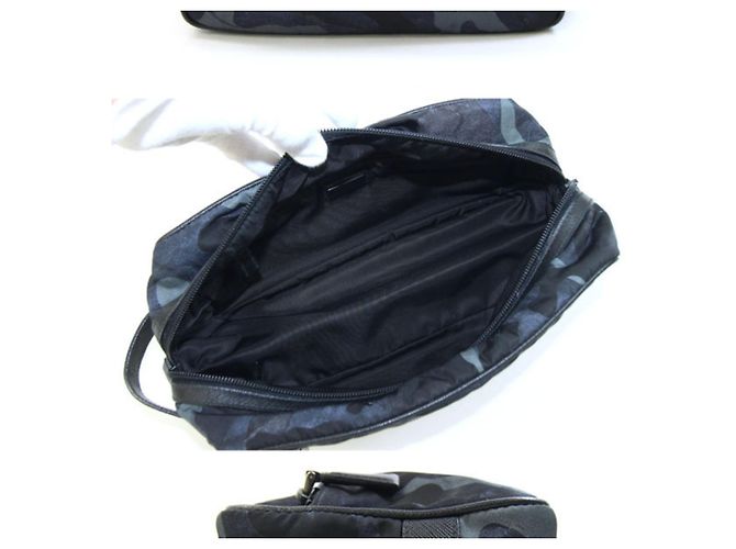 Bolsa de mão Prada 2NA819 Marrom Preto Azul marinho - vista 2