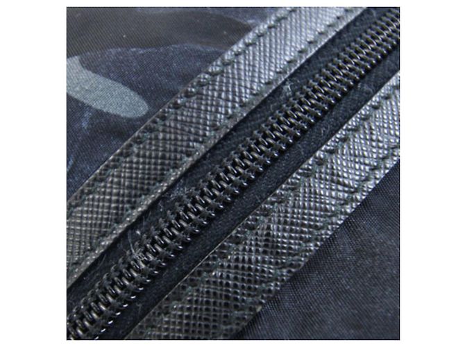 Bolsa de mão Prada 2NA819 Marrom Preto Azul marinho - vista 6