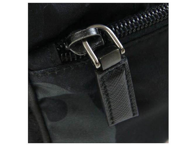 Bolsa de mão Prada 2NA819 Marrom Preto Azul marinho - vista 7