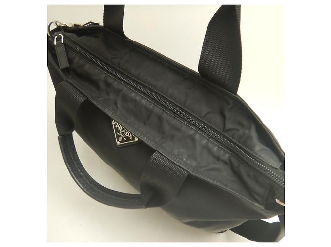 Borsa Tote Prada BN1321 VELA Nylon NERO - vista 11
