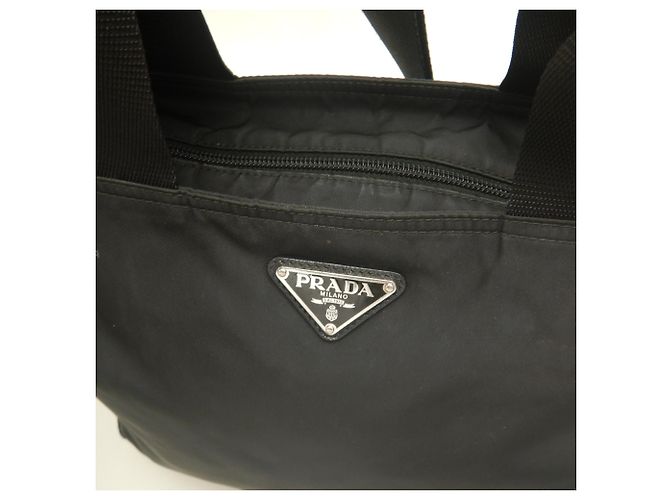 Borsa Tote Prada BN1321 VELA Nylon NERO - vista 12