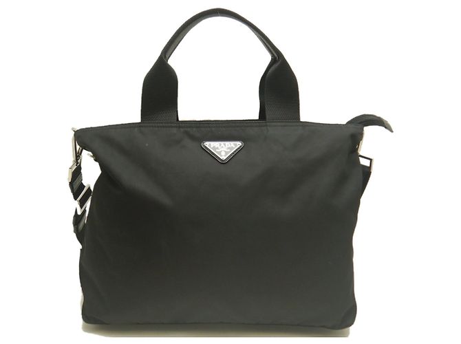 Borsa Tote Prada BN1321 VELA Nylon NERO - vista 2