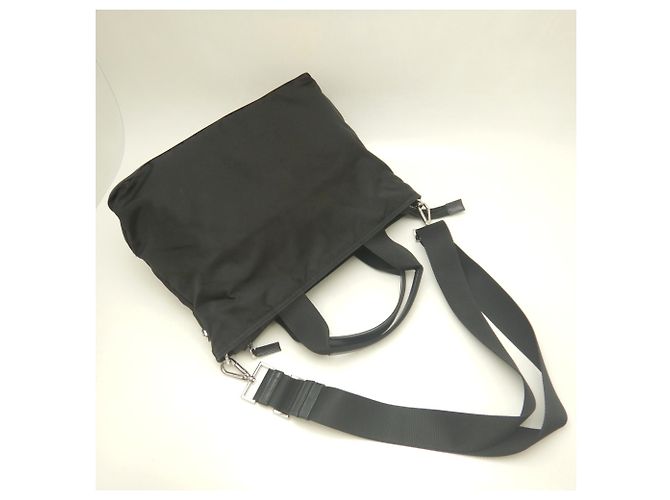 Borsa Tote Prada BN1321 VELA Nylon NERO - vista 4