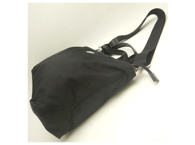 Borsa Tote Prada BN1321 VELA Nylon NERO - vista 5