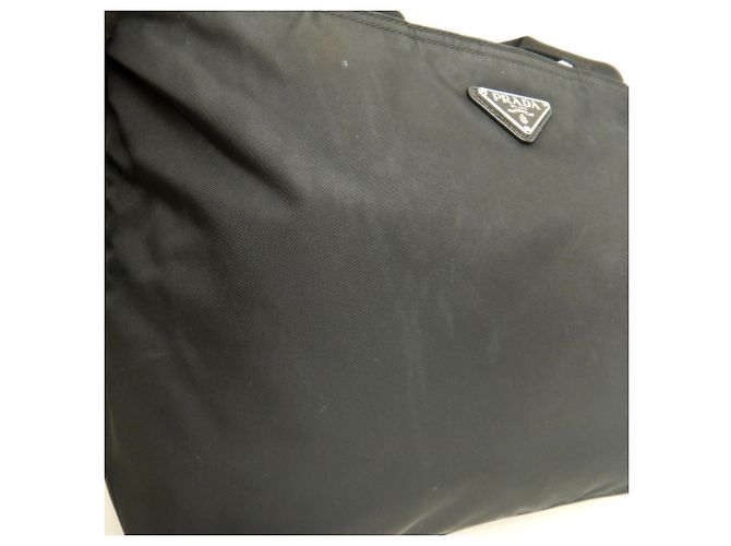 Borsa Tote Prada BN1321 VELA Nylon NERO - vista 7