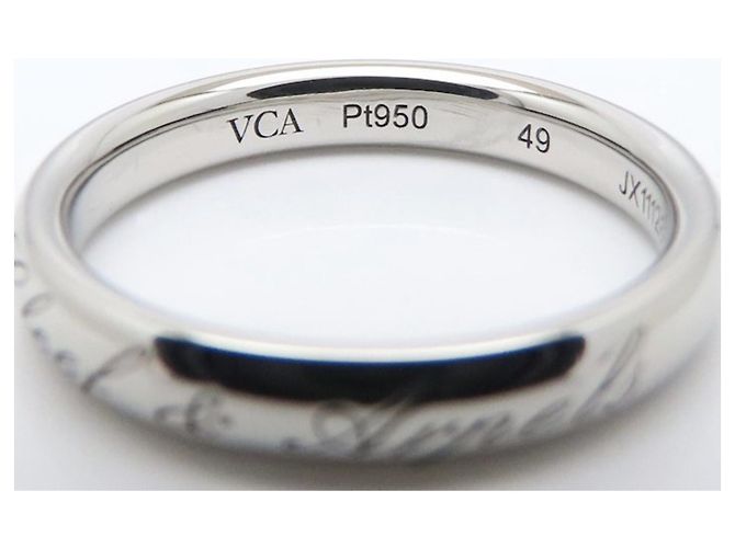 Van Cleef & Arpels Tulle Bandring aus Platin 950 - Ansicht 5