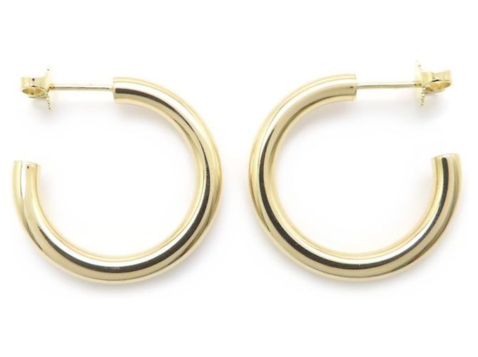 Autre Marque Orecchini a cerchio Tiffany in oro giallo 18K - vista 2